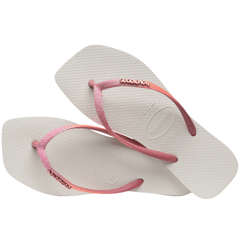 Chinelo Havaianas Slim Square Glitter Mix
