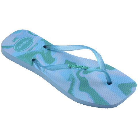 Chinelo Havaianas Slim Square Jelly Azul Lavanda