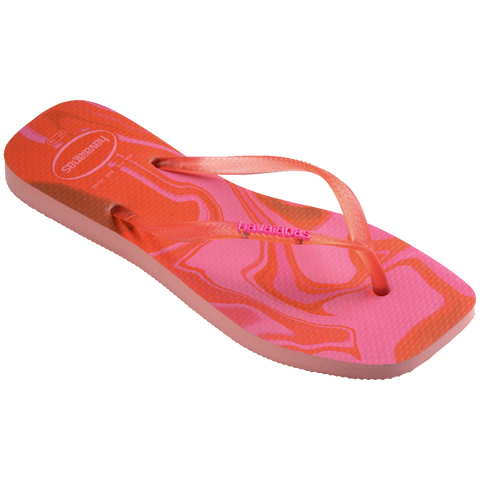 Chinelo Havaianas Slim Square Jelly Blossom