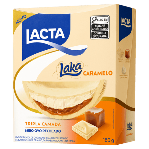 Ovo de Páscoa Tripla Camada Laka (caixa) 180g Lacta