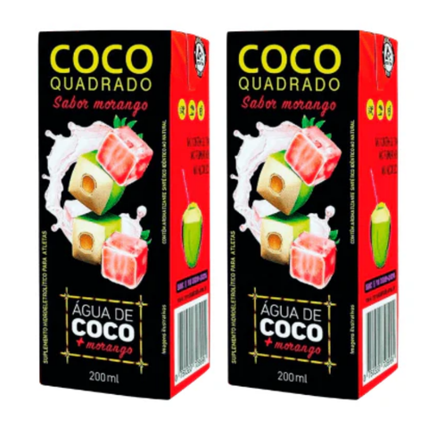 Água de coco Saborizada - Coco Quadrado - 2x200ml