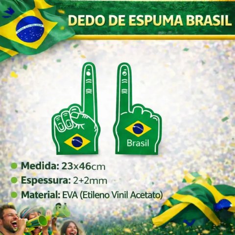 Kit Torcedor Brasil Completo 5 Itens Copa do Mundo 2026