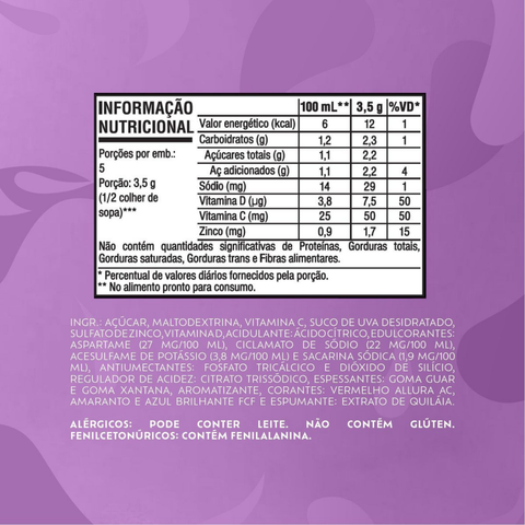 Refresco Em Po Tang Uva - Display 18x18g