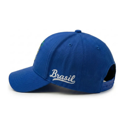 Boné Brasil Seleção Aba Curva Copa 2026 Unissex Ajustável