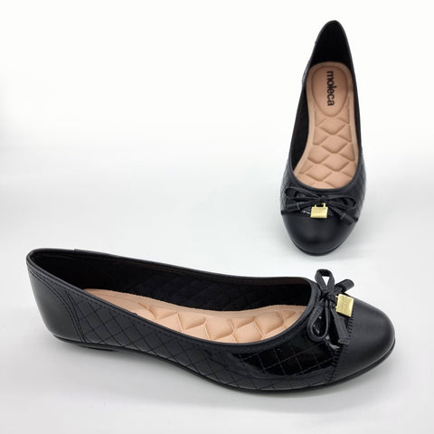 Sapatilha Moleca 5027-1407 Bico Redondo Preta