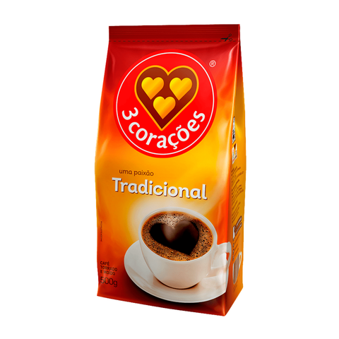 Cafe 3 Corações Tradicional Pacote 500g