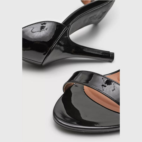 Sandália Vizzano 6249-452 Salto Alto Preto Verniz