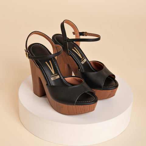 Sandália Vizzano 6281-747 Plataforma Preto