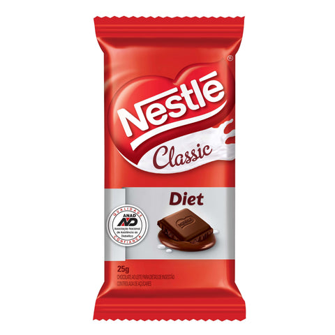 Chocolate Nestlé Classic Diet Caixa 22x25g