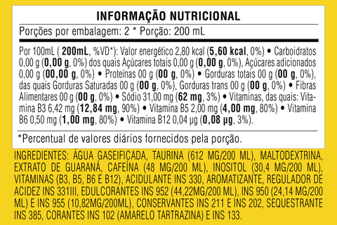 Energético Baly® Abacaxi com Hortelã Sem Açúcar Lata