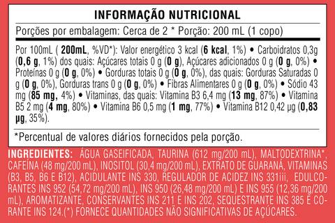 Energético Baly® Melancia Sem Açúcar Lata