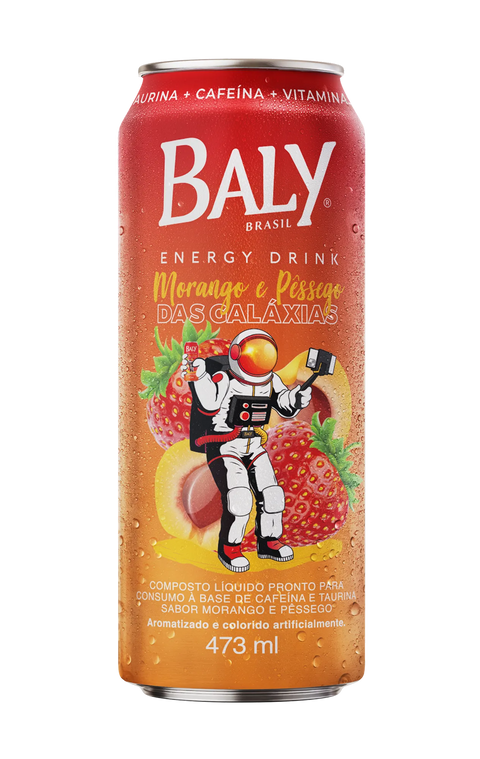 Energético Baly® Morango e Pêssego Lata