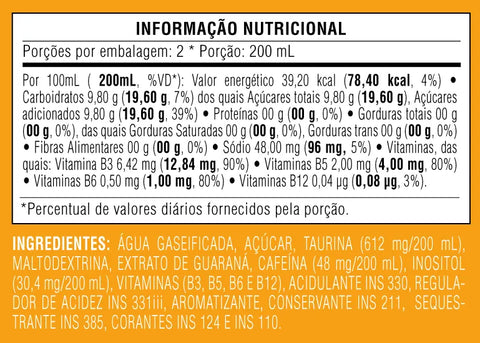 Energético Baly® Morango e Pêssego Lata