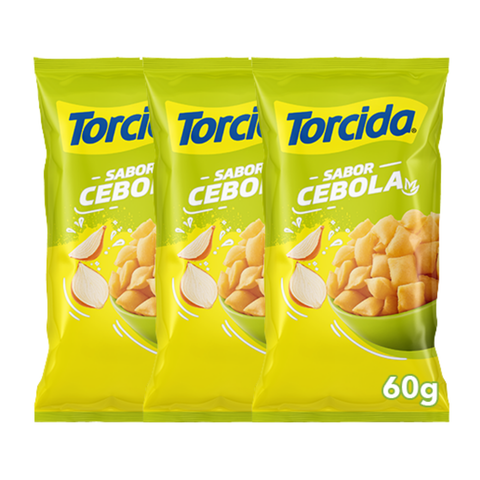 Salgadinho TORCIDA® Cebola 3x60Gr.