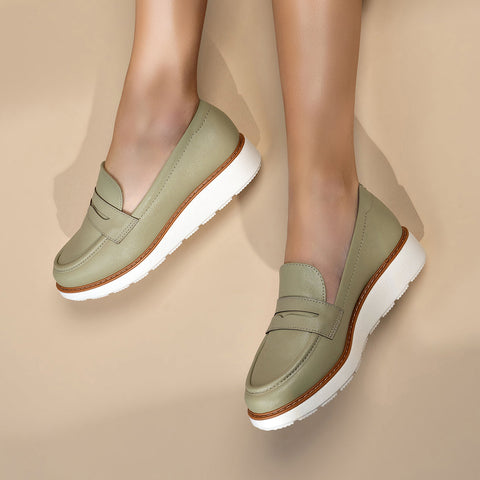 Mocassim Modare 7400-100 Verde Sálvia