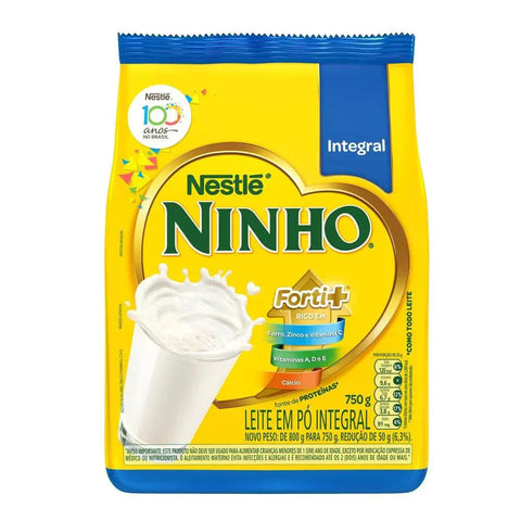 NINHO Leite em pó Integral Pouch 750G