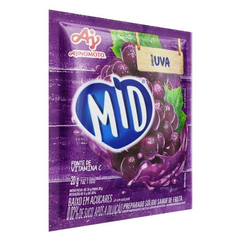 Suco Em Pó Mid Sabor Uva- 15x20g