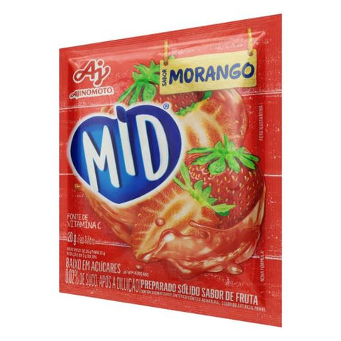 Suco Em Pó Mid Sabor Morango - 15x20g