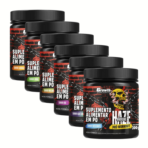Growth Pré-treino 300g Haze - Sabores