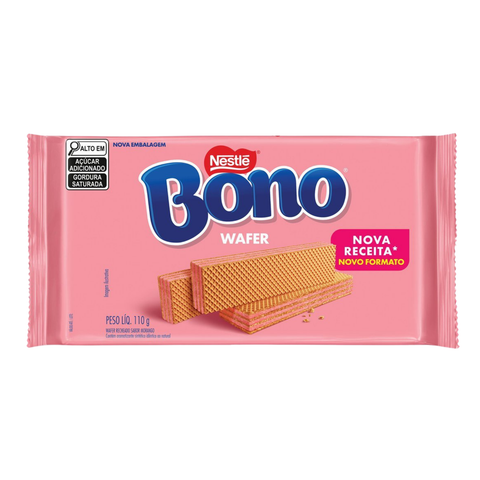Biscoito Wafer Bono Morango 3x110g