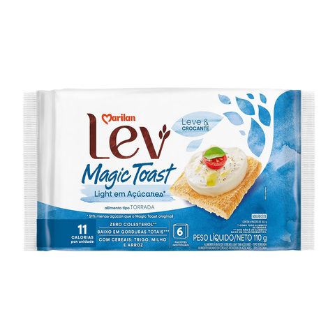 Kit 3 Torrada Lev Magic Toast Light 110g