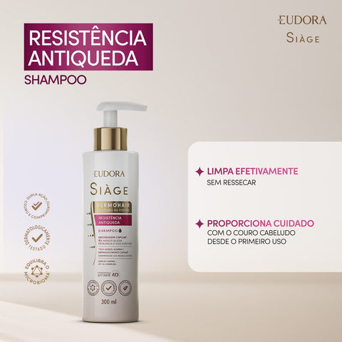 Combo Siàge Dermohair Antiqueda - Shampoo 300ml + Condicionador 280ml