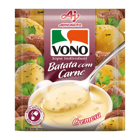 Sopa Vono Batata Com Carne 3x18g