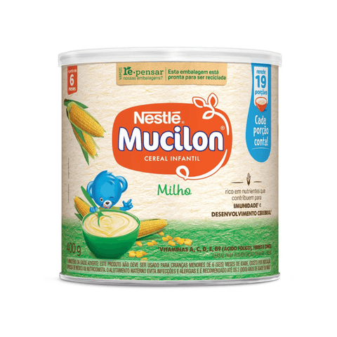 Mucilon Cereal Infantil Nestle Milho 400 Gr.