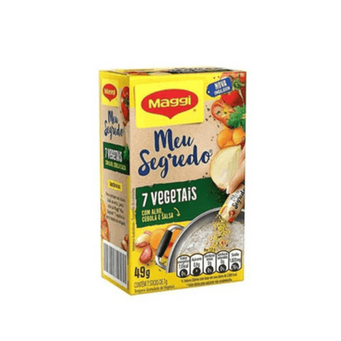 Tempero Maggi 7 Vegetais Com Alho, Cebola E Salsa 49 Gr.