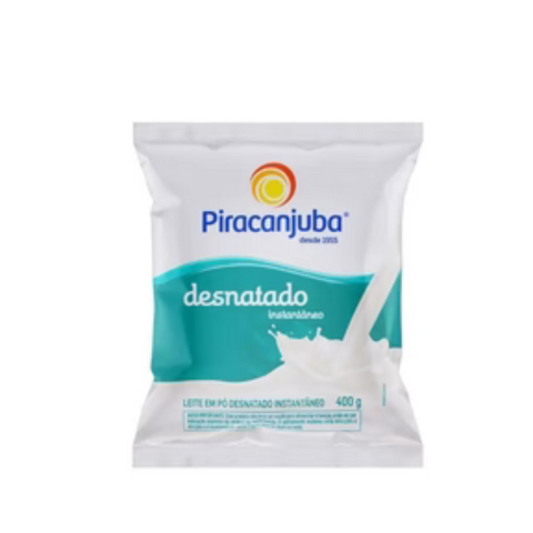Leite Em Pó Desnatado  Instantâneo Piracanjuba 400g