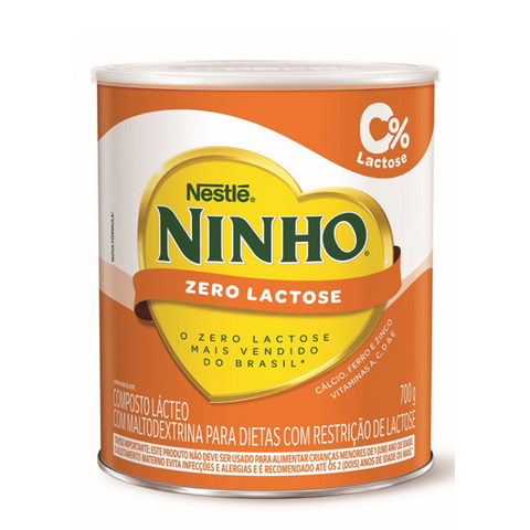 NINHO Composto Lácteo Zero Lactose Lata 700g