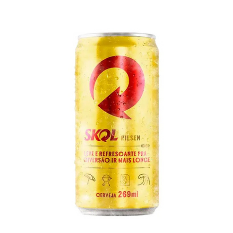 Cerveja Skol Pilsenloira lata 269ml