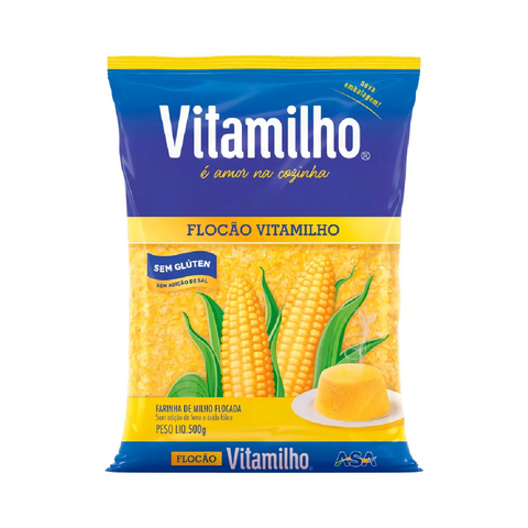 Vitamilho Flocão 500g Sem Glúten Sem Sal Cuscuz Nordestino