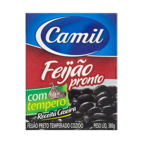 Feijão Preto Camil Temperado Cozido 380g