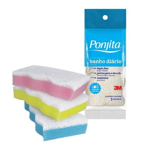 Esponja de Banho Ponjita Amarela Leve