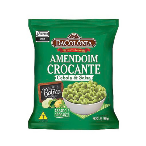 Amendoim Crocante sabor Cebola e Salsa 90g - DaColônia