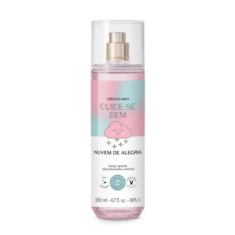 Body Splash Desodrante Colônia Cuide-se Bem Nuvem de Alegria 200ml