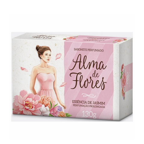 Sabonete Perfumado Alma De Flores Em Barra 130g Fragrâncias