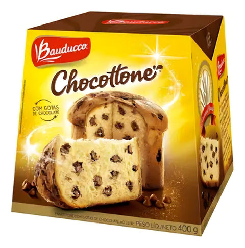 Chocottone com Gotas de Chocolate Bauducco Chocottone Caixa 400g