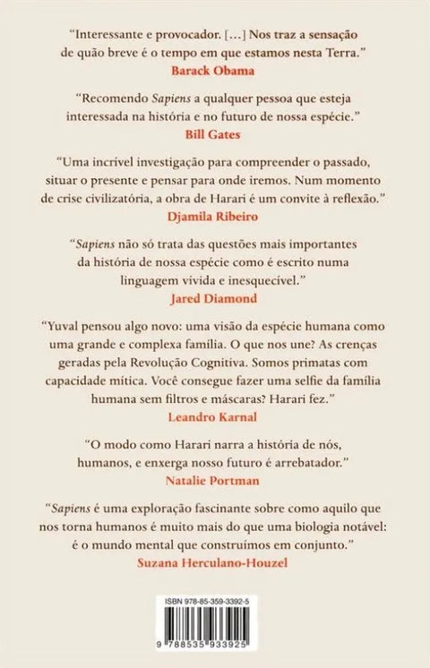 Livro Sapiens: Uma breve história da humanidade