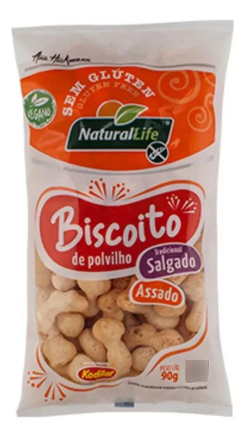 Biscoito de Polvilho Tradicional S/ Glúten Vegano NaturalLife 90g