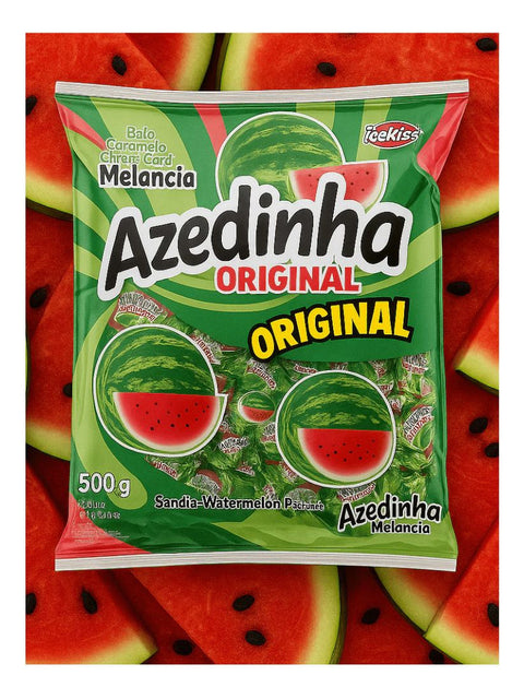 Bala Azedinha Mastigável Melancia 500g