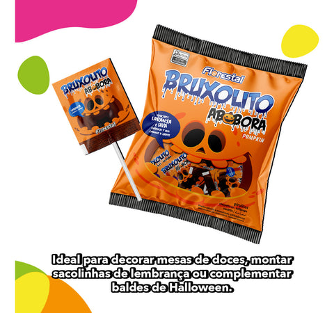 Florestal Bruxolito Pirulito - Laranja e Uva - Unidade - 1 - 50 - 10 g (Inclui: É livre de glúten)
