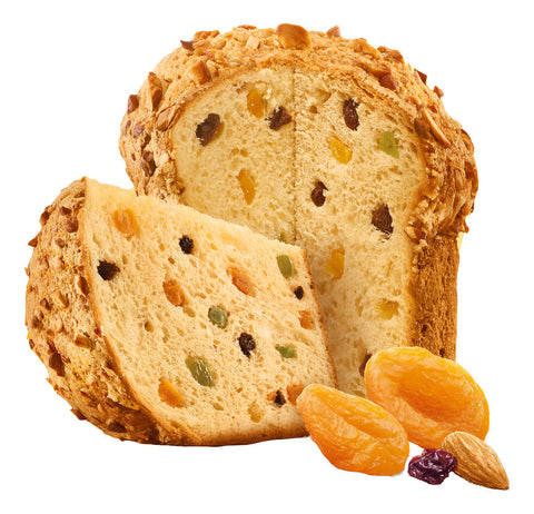 Panettone com Frutas e Damasco Cobertura Açucarada e Amêndoas Bauducco Speciale Caixa 500g