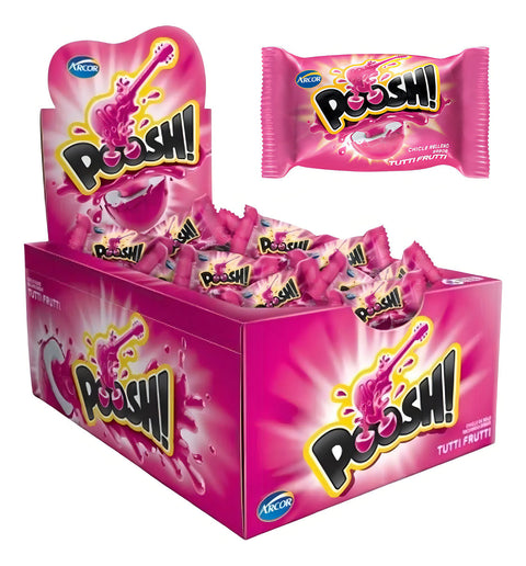 Arcor Poosh Chiclete - Tutti frutti - Unidade - 1 - 40 - 200 g (Inclui: É livre de glúten)