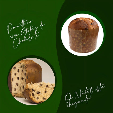Panettone com Gotas de Chocolate Casa Suíça Zero Caixa 400g
