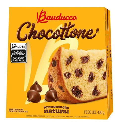 Chocottone com Gotas de Chocolate Bauducco Chocottone Caixa 400g
