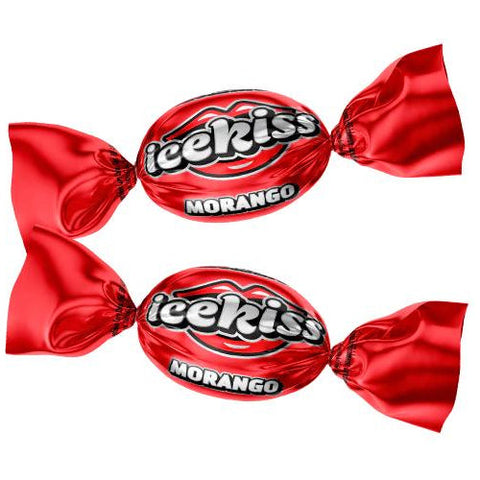 Bala Dura Icekiss Morango 500g