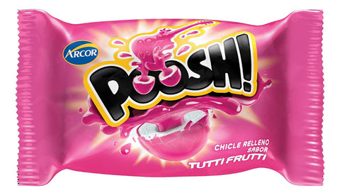Arcor Poosh Chiclete - Tutti frutti - Unidade - 1 - 40 - 200 g (Inclui: É livre de glúten)