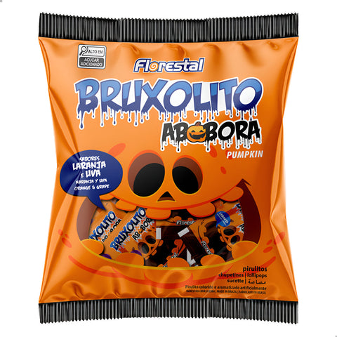 Florestal Bruxolito Pirulito - Laranja e Uva - Unidade - 1 - 50 - 10 g (Inclui: É livre de glúten)